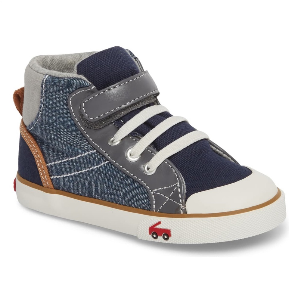 Gently used See Kai Run high tops size 4